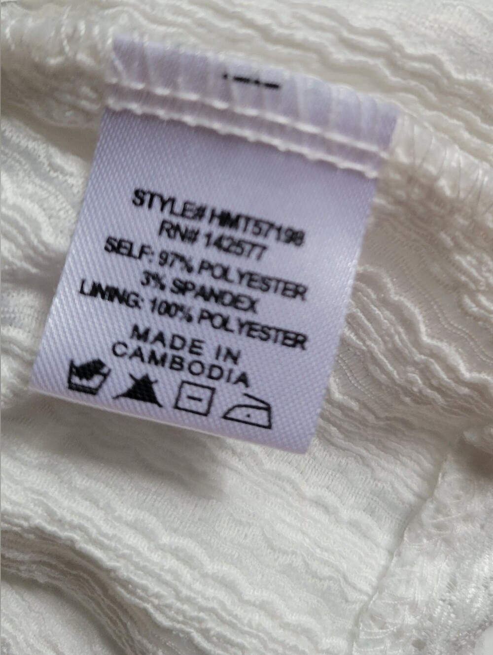 HAUTE MONDE White Tie-Front Ruffle Crop Top - Picture 4 of 4